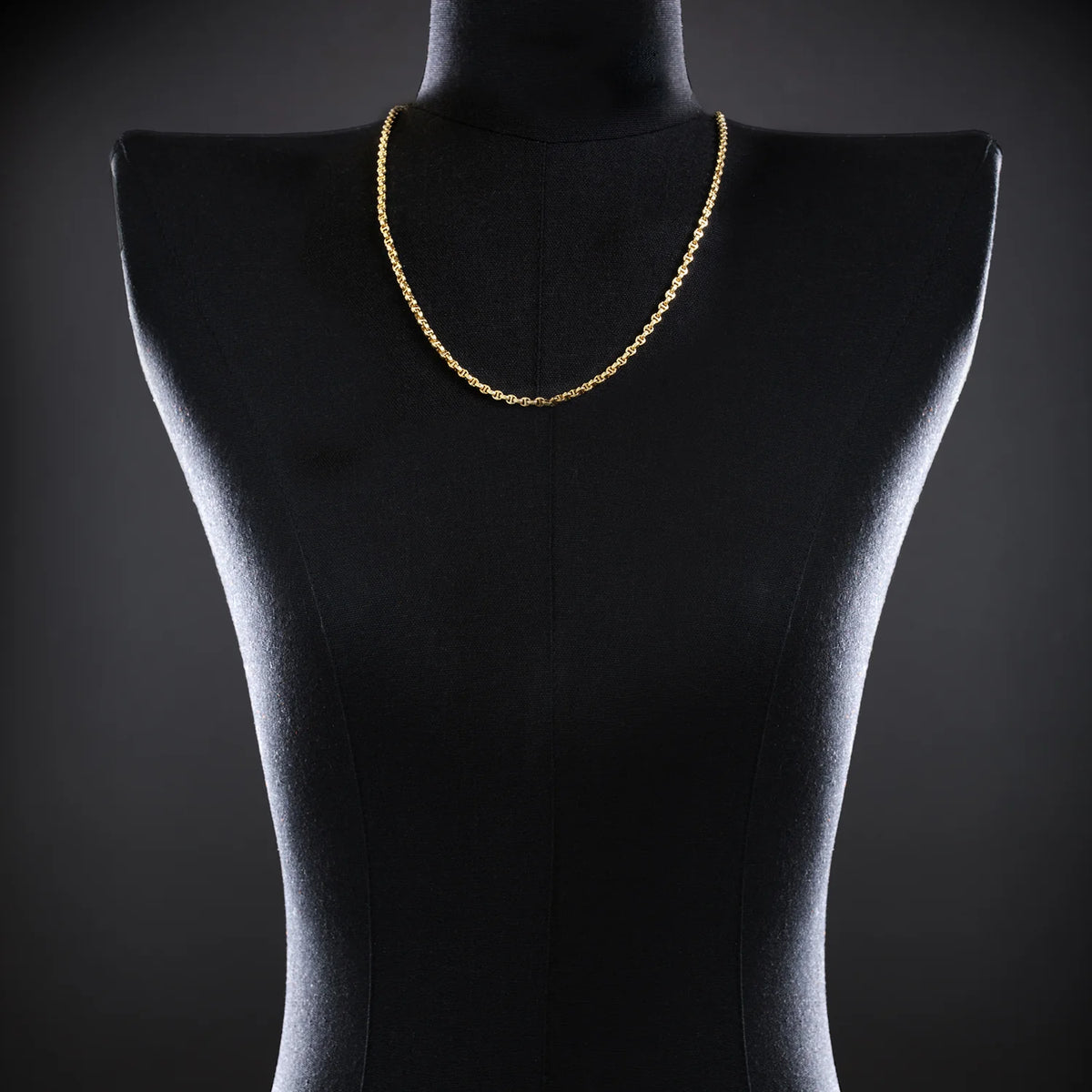 HB040 3mm MICRO OPEN-LINK NECKLACE