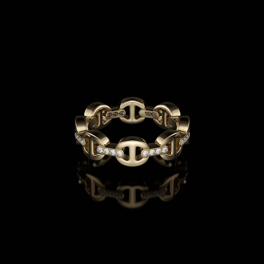 HB002D Dame Tri-Link With Diamond Bridges