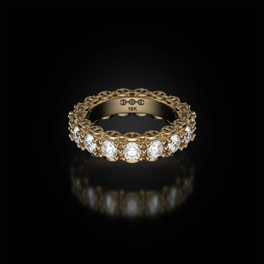 HB206 3MM INFINITE I RING | PRONG SETTING