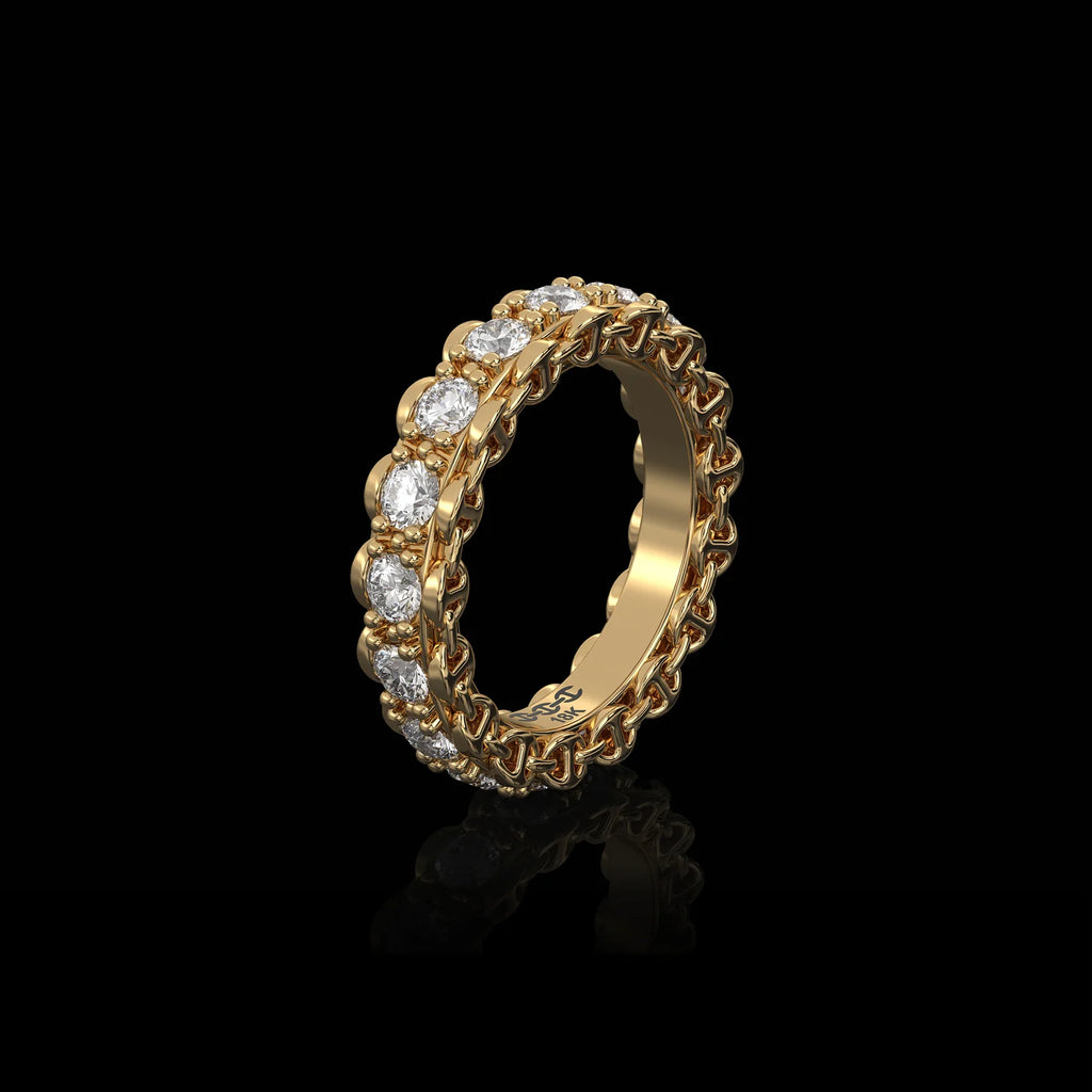 HB206 3MM INFINITE I RING | PRONG SETTING