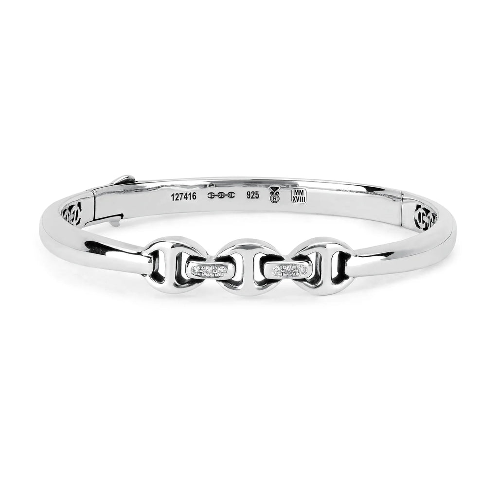 SIRKEL BRACELET WITH DIAMOND BRIDGES
