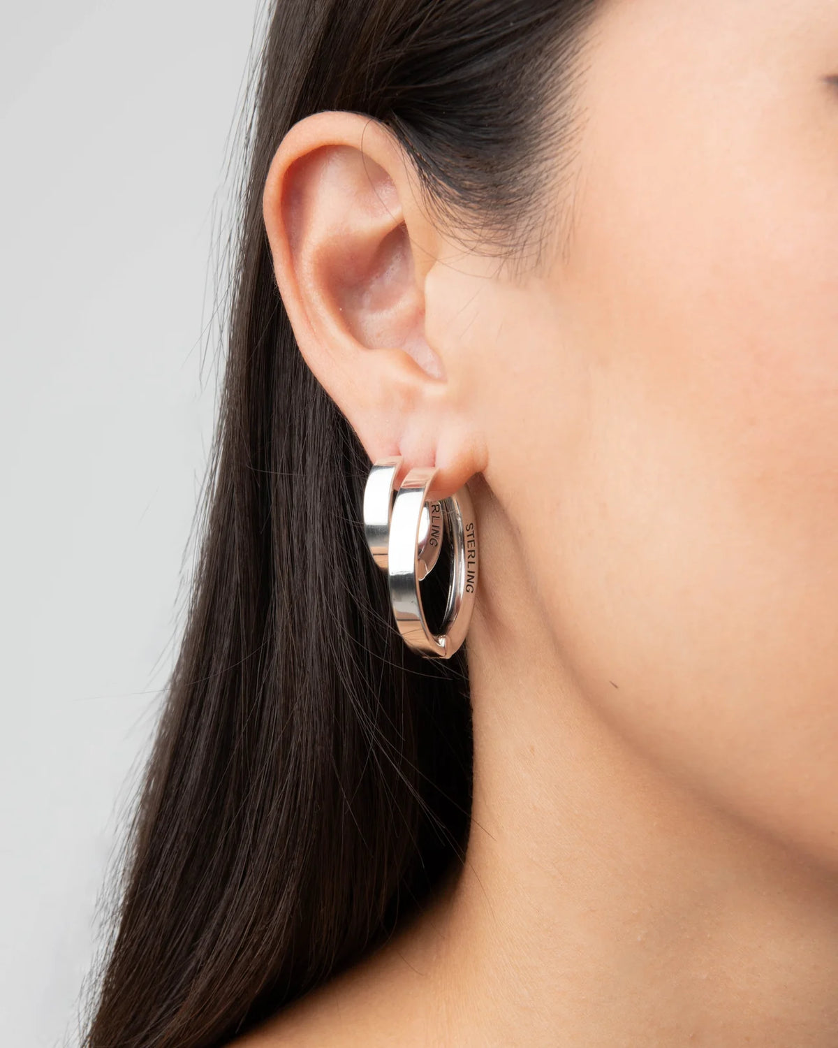 Rondel Hoop Earring