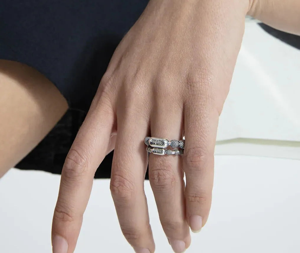 Ball Chain Ring - Goosebumps