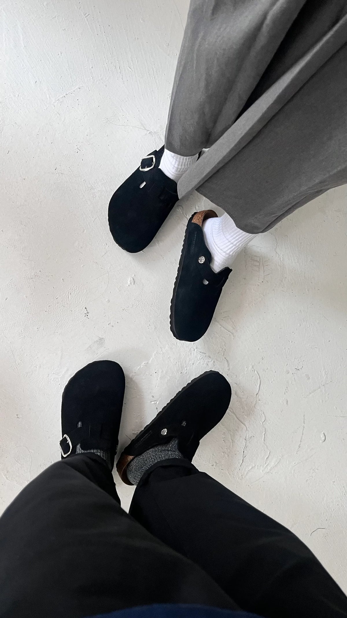 GA X Birkenstock Boston Hippy Dippers (Black Suede) EU41 (26.5)