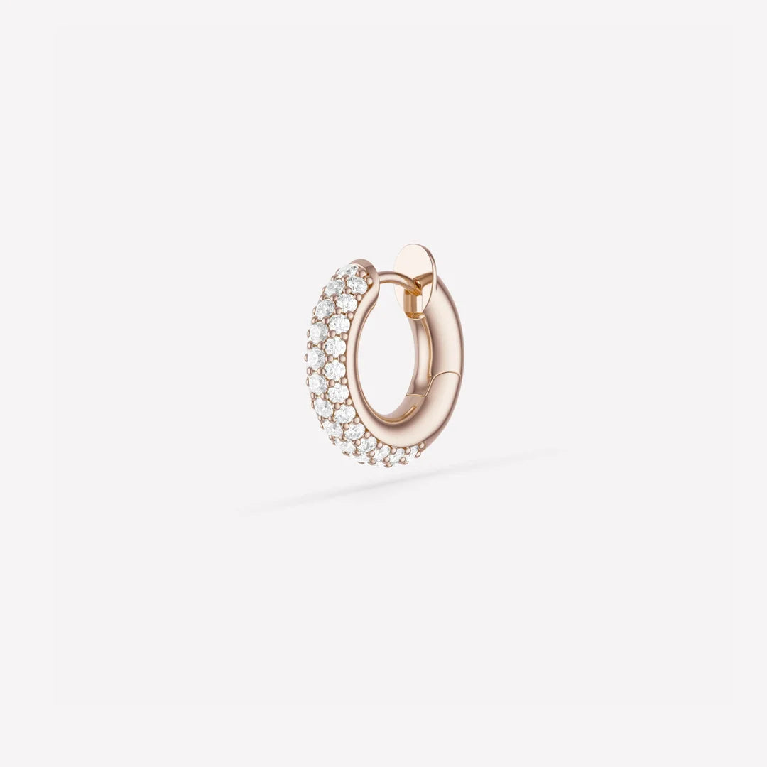 Macro Hoop Pavé