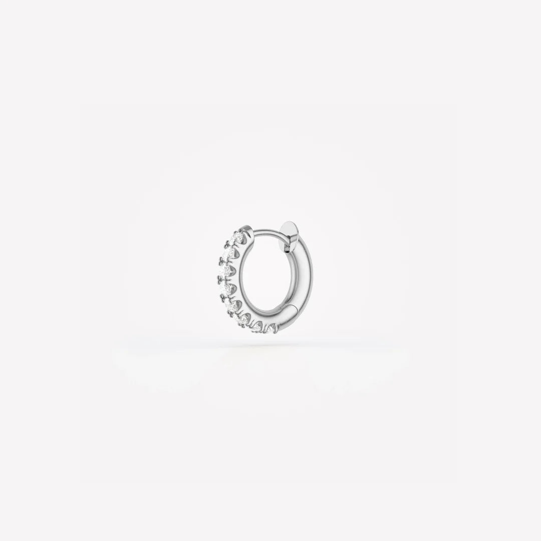 Mini Micro Hoop Pavé