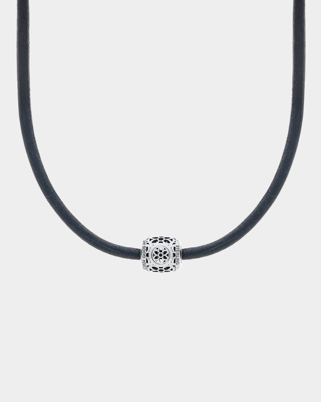 Pooka Necklace - Multi Rosette - Leather Cord