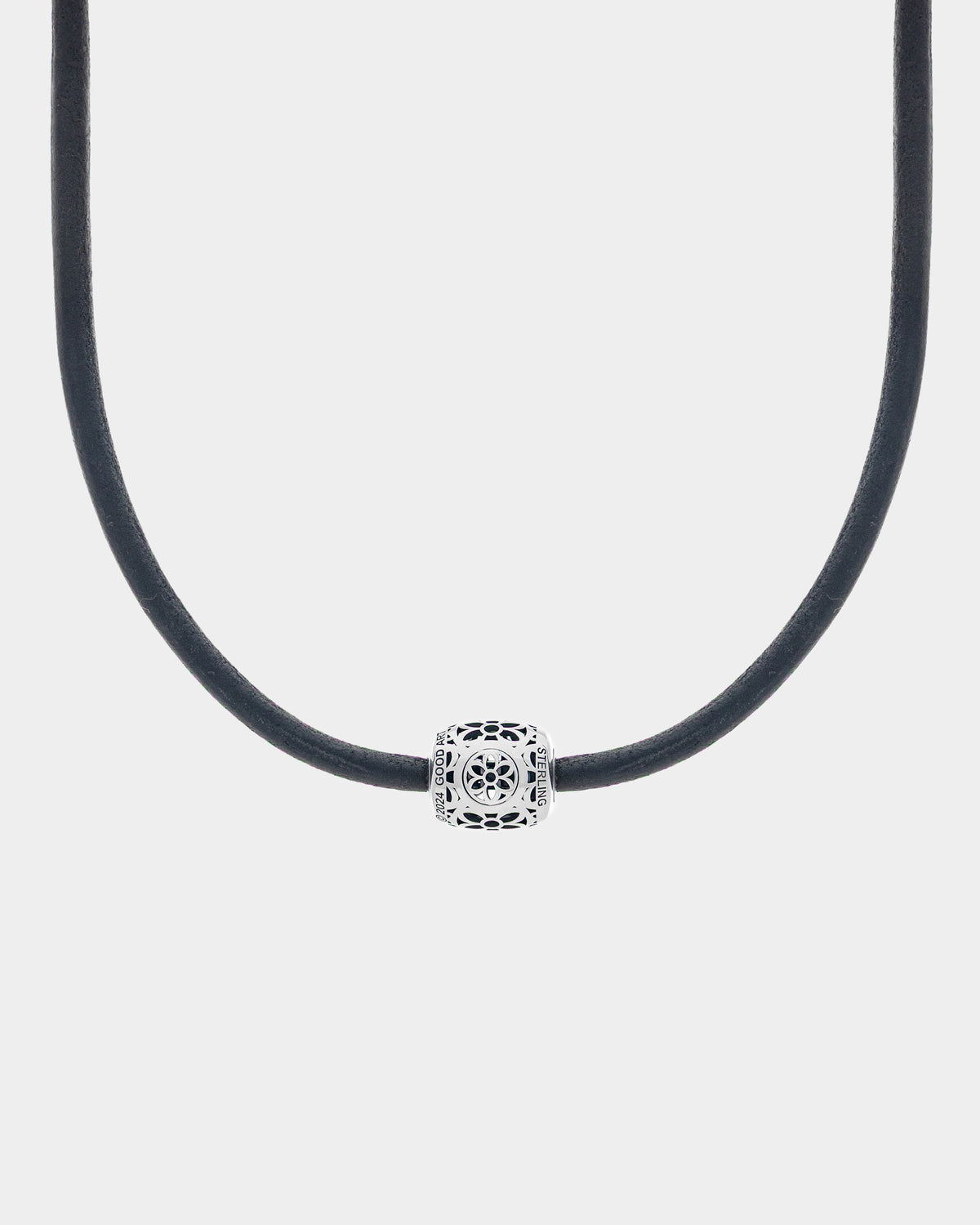 Pooka Necklace - Multi Rosette - Leather Cord