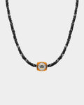 Pooka Necklace - Ultem Pooka - Black Bandana Braid