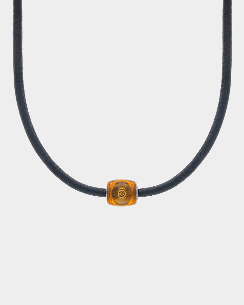 Pooka Necklace - Ultem Pooka - Leather Braid
