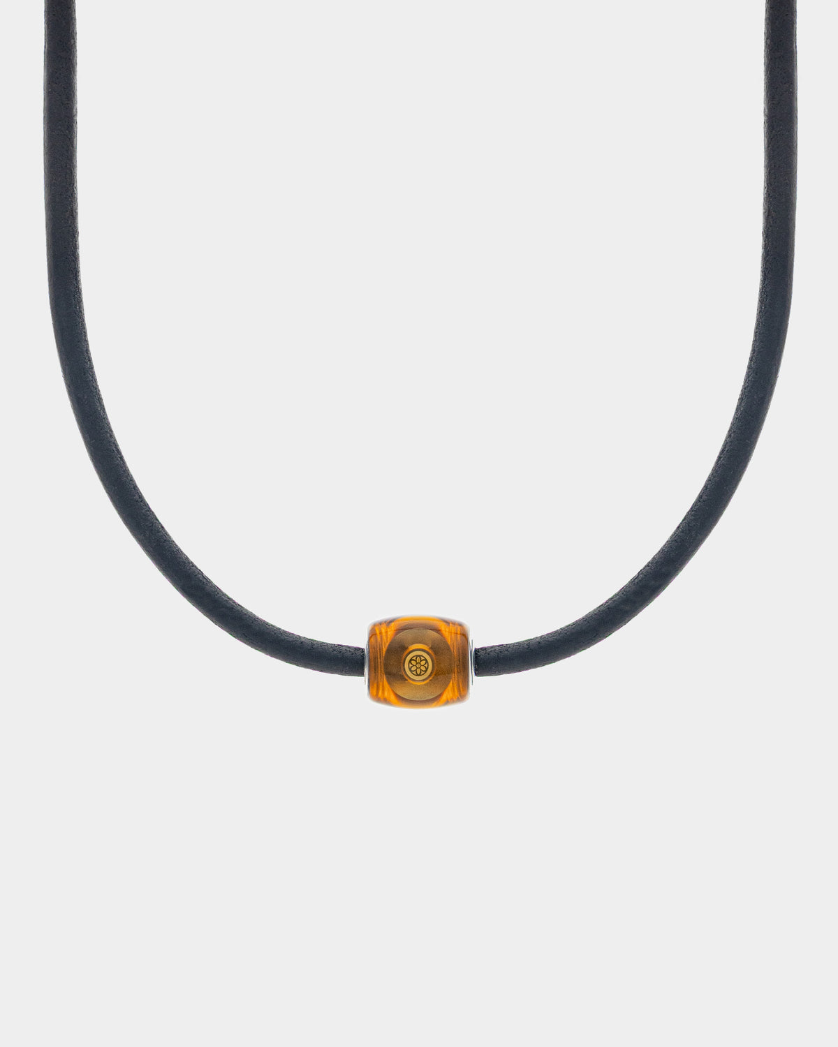 Pooka Necklace - Ultem Pooka - Leather Braid